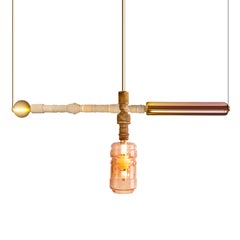 Pilares de espuma de mar: Colección Sunset Drive de latón y vidrio soplado de Feyza