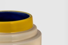 Pilloni, Cylindrical Glazed Ceramic Vases