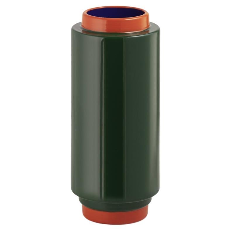 PILLONI, cylindrical glazed ceramic vases For Sale