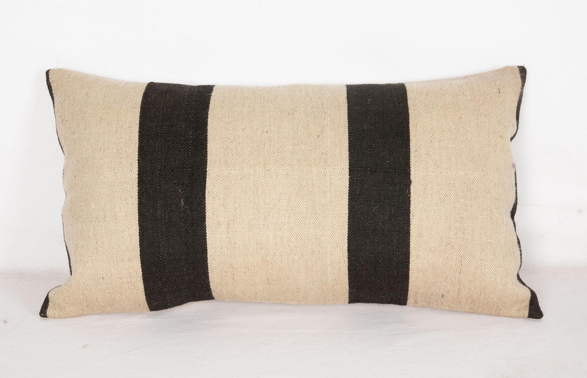 Kilim Pillow Case Fashioned from a Contemporary Wool Weaving