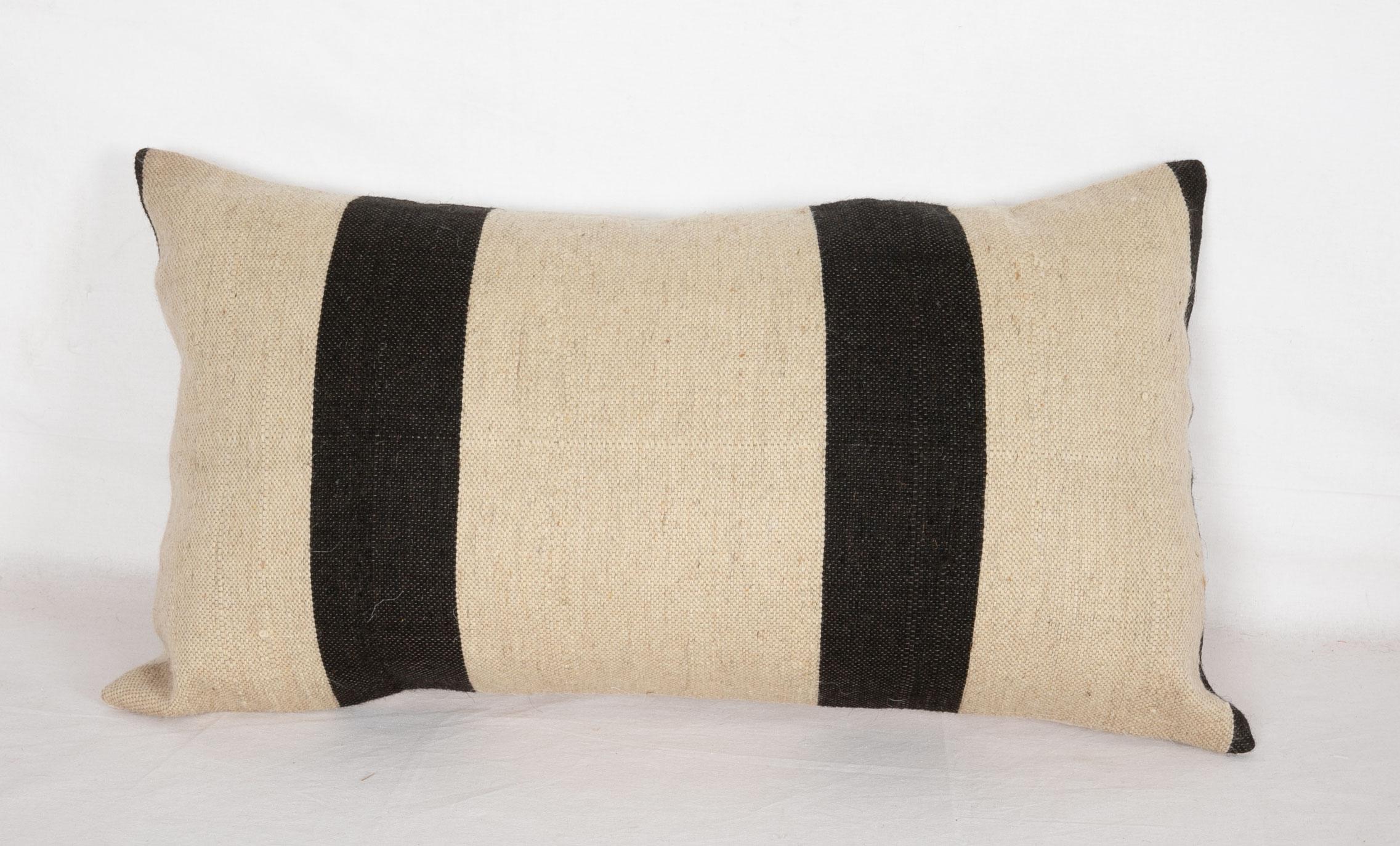 Turkish Pillow Case Fashioned from a Contemporary Wool Weaving