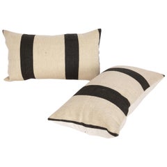 Pillow Case Fashioned from a Contemporary Wool Weaving