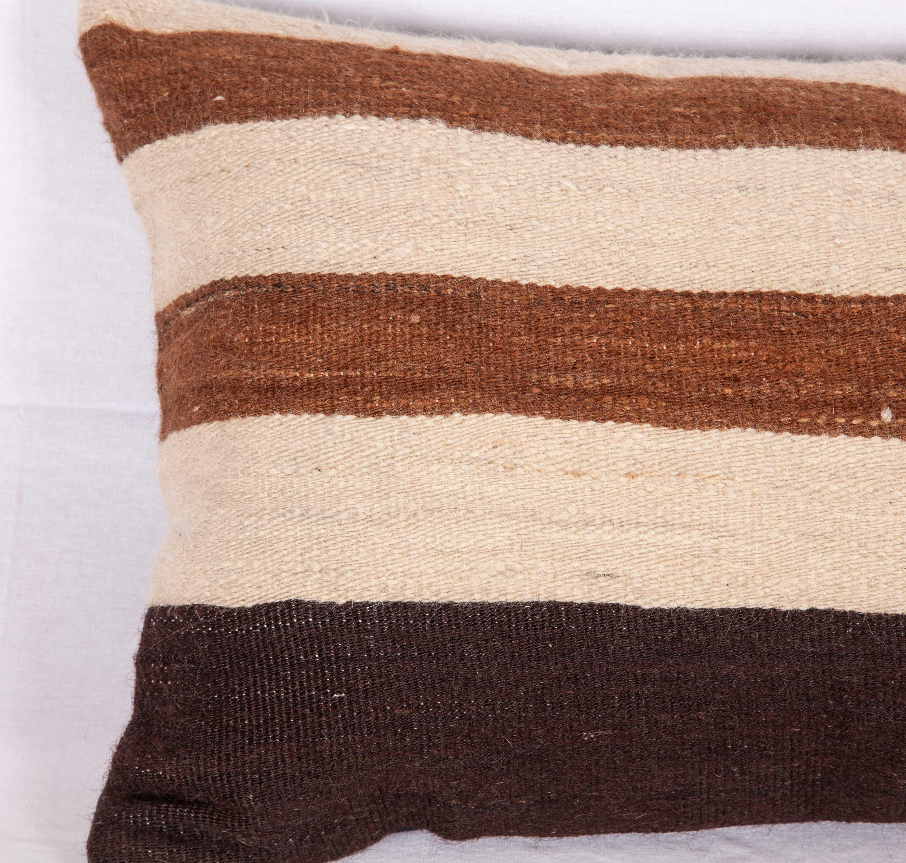 Pillow Case Fashioned from a Mid-20th Century Anatolian Angora Siirt Blanket (Tulu)