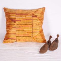 Pillow Case Fashioned from a Phulkari 'Wedding Shawl' from India