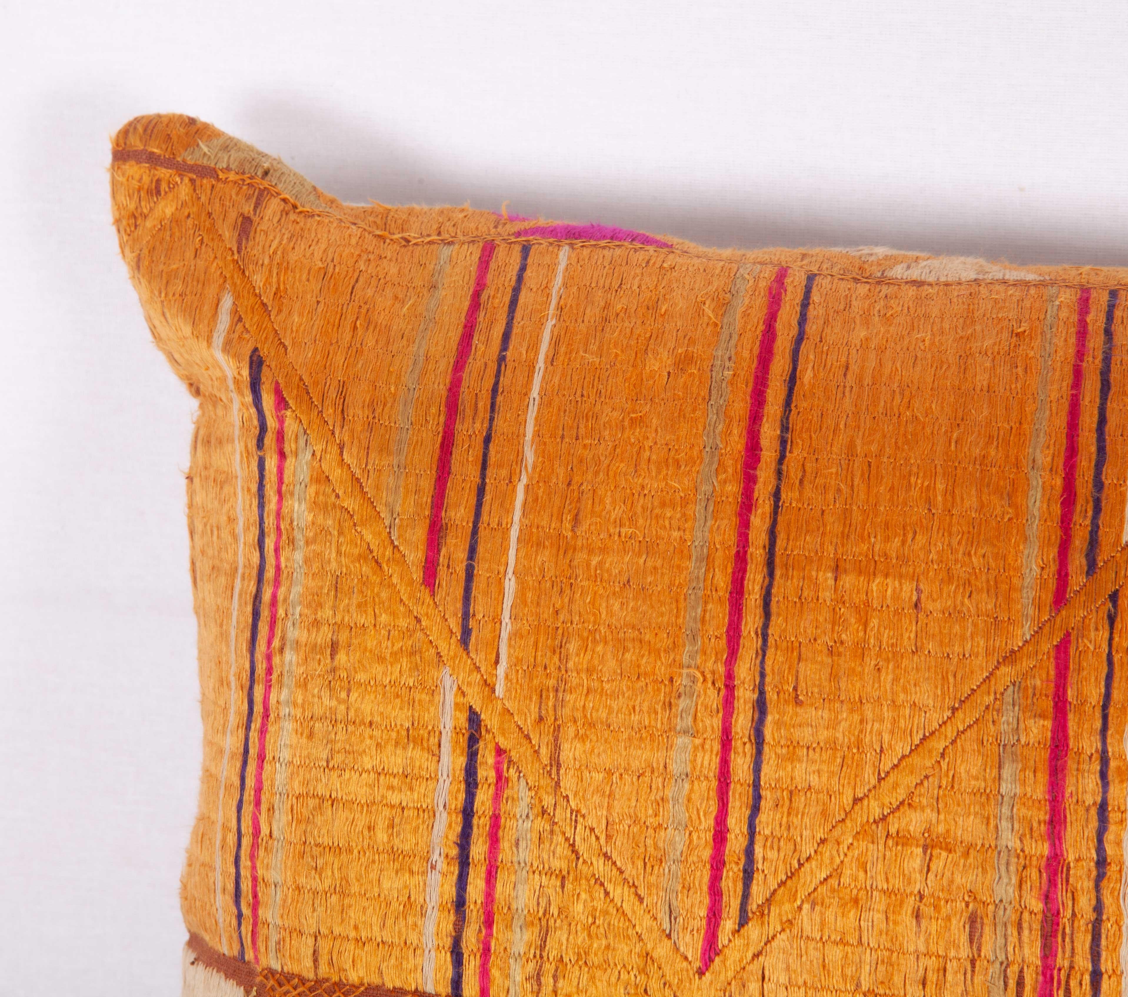 Indian Pillow Case Fashioned from a Phulkari 'Wedding Shawl' from India, 20th Century For Sale