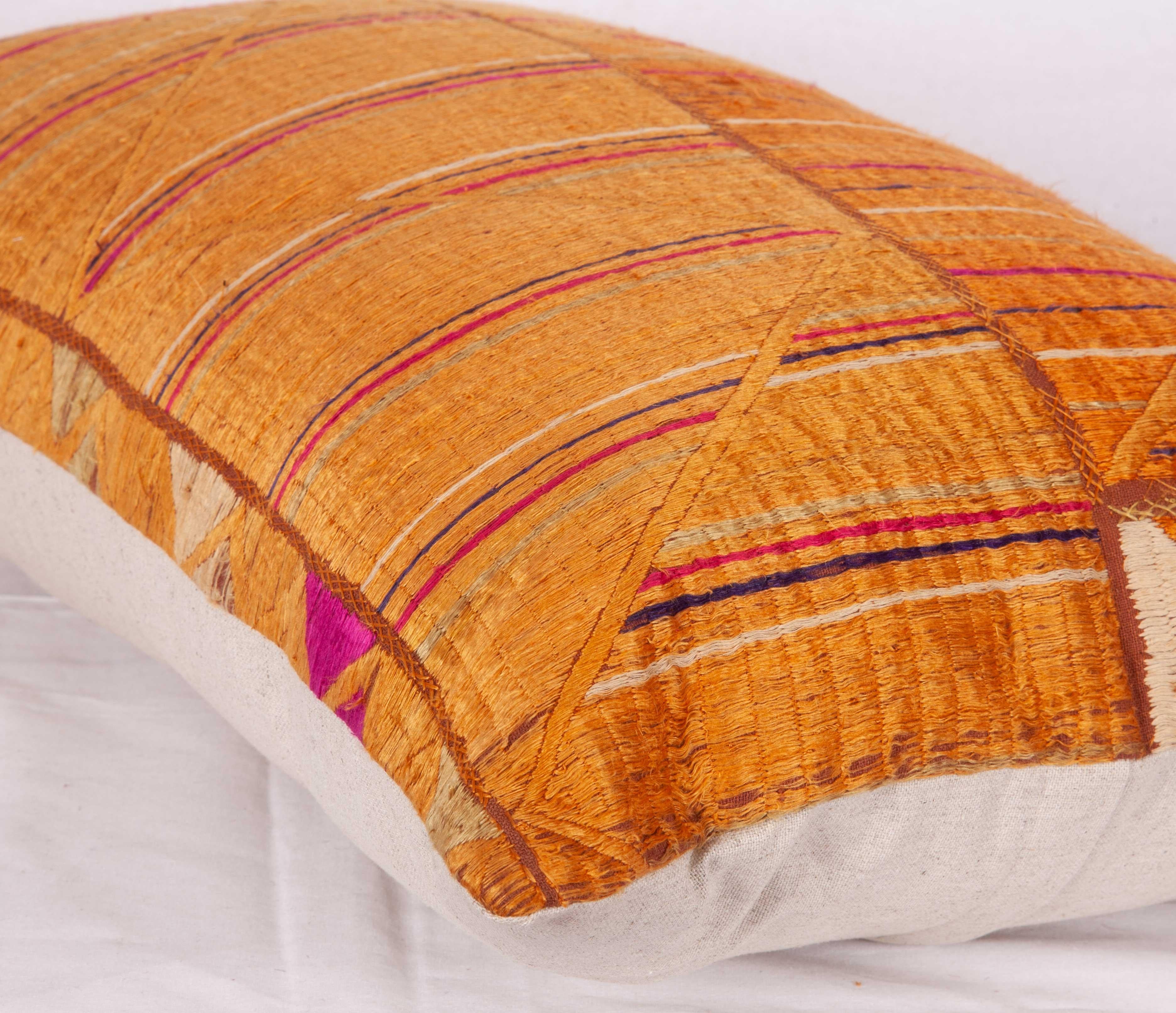 Pillow Case Fashioned from a Phulkari 'Wedding Shawl' from India, 20th Century For Sale 3