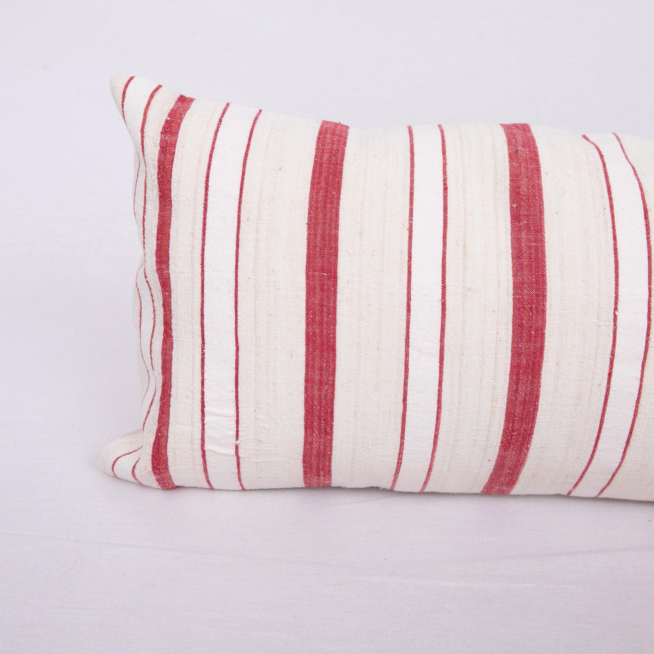 Turkish Pillow Case Fashioned from an Anatolian Vintage Cotton Fabric, 1960s For Sale
