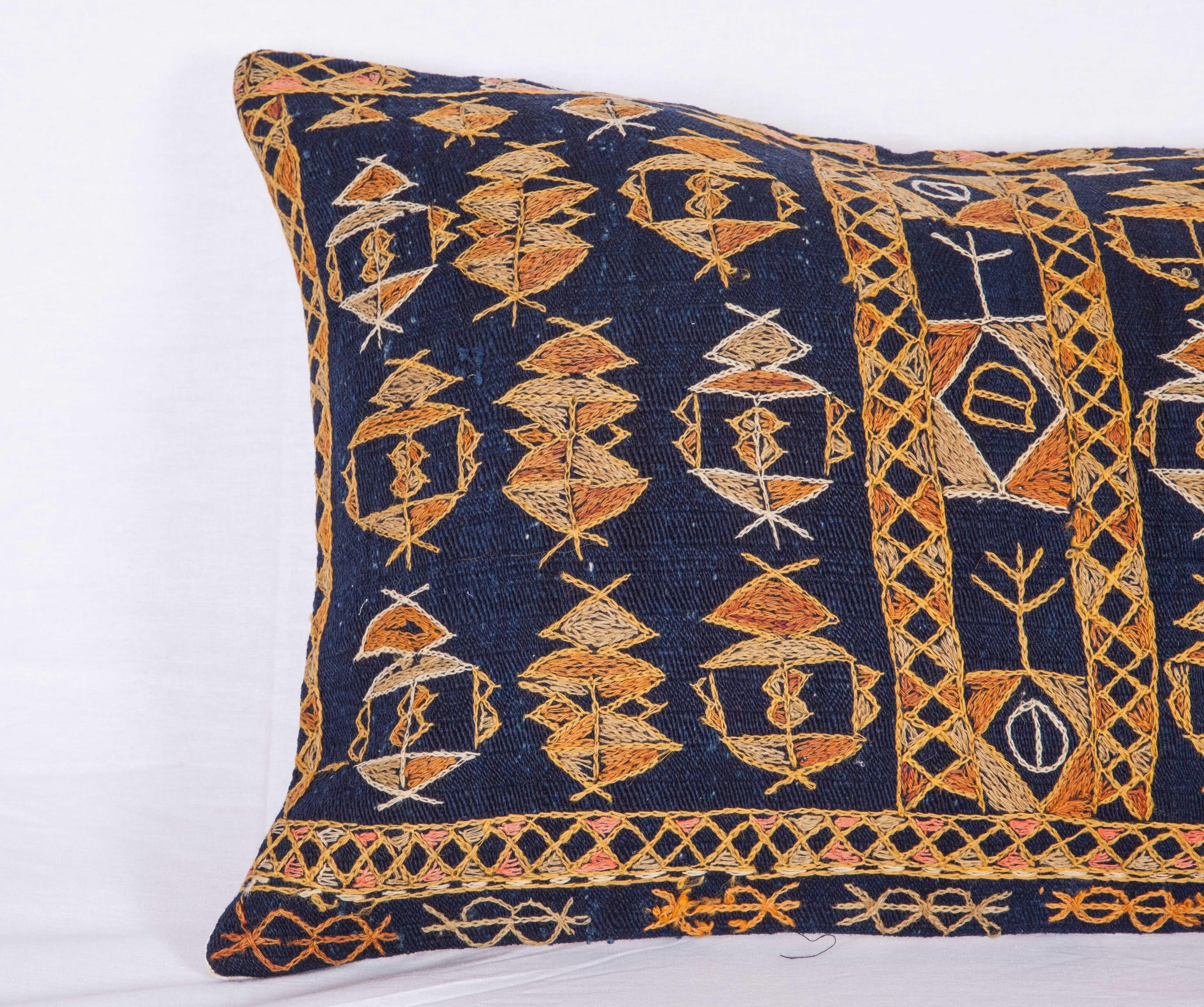 Kilim Pillow Case Fashioned from an Early 20th Century Kurdish Djidjim