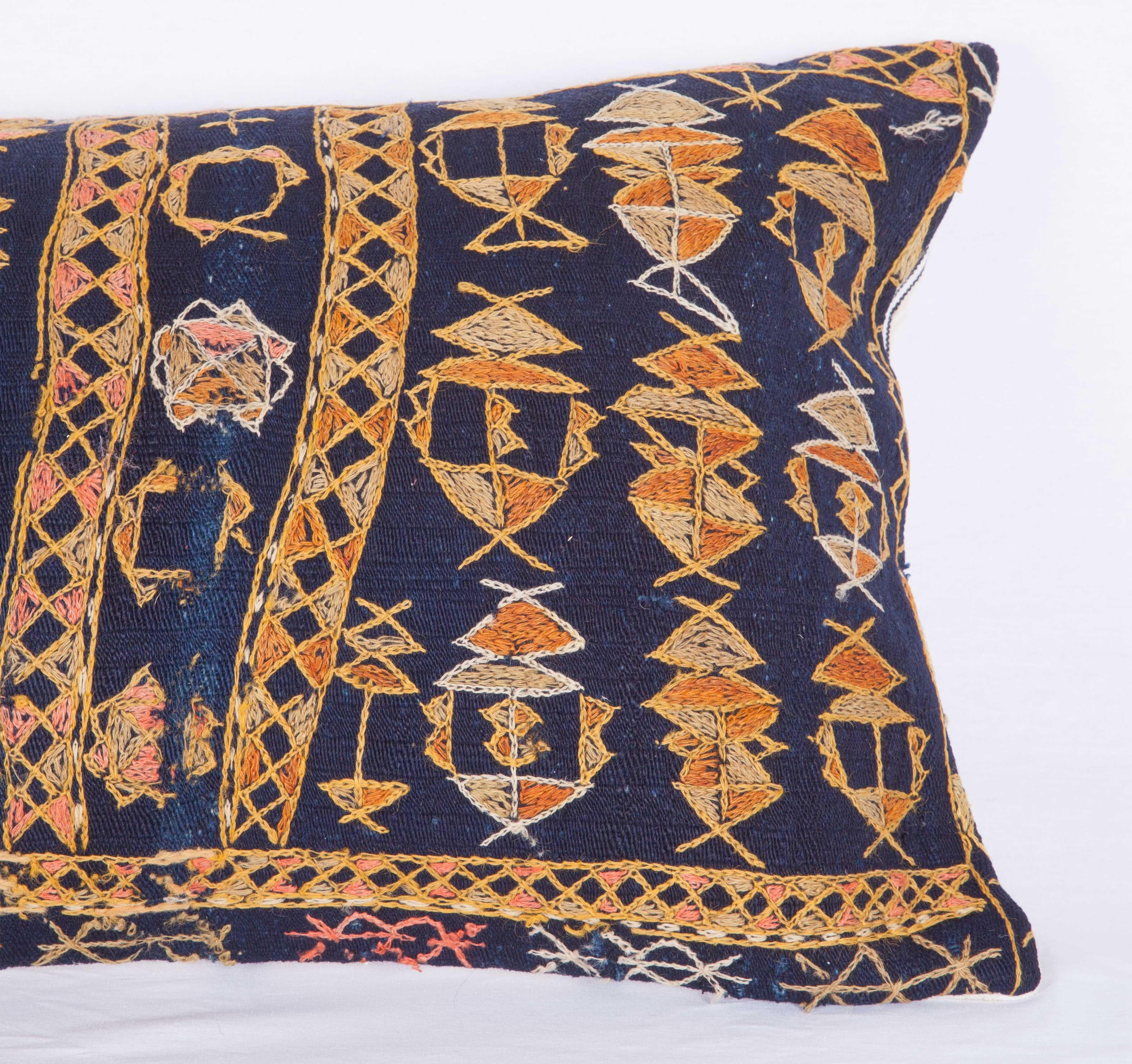 Turkish Pillow Case Fashioned from an Early 20th Century Kurdish Djidjim
