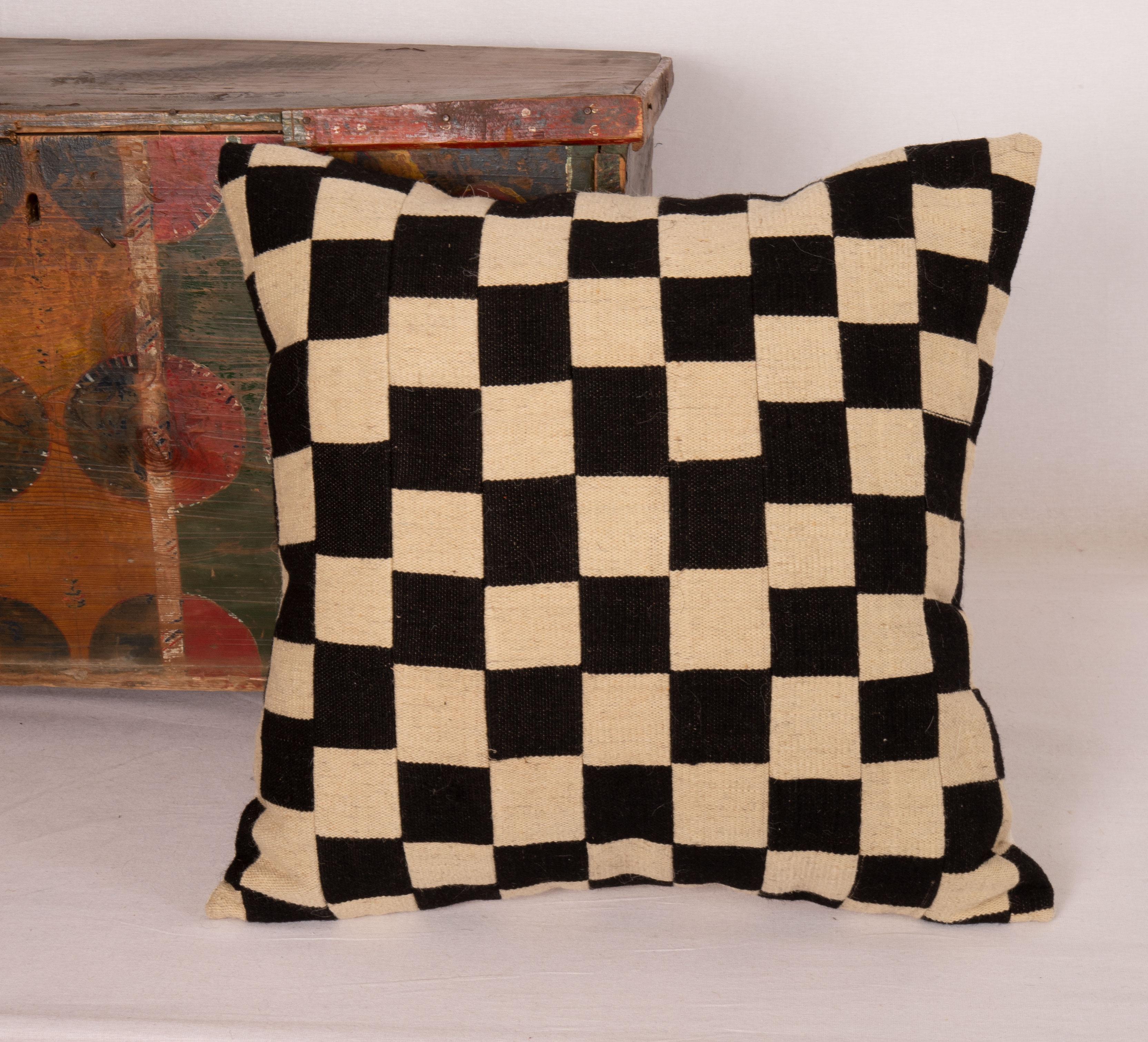 Pillow Case Made from a Contemporary Hand Loomed Wool Fabric For Sale 2