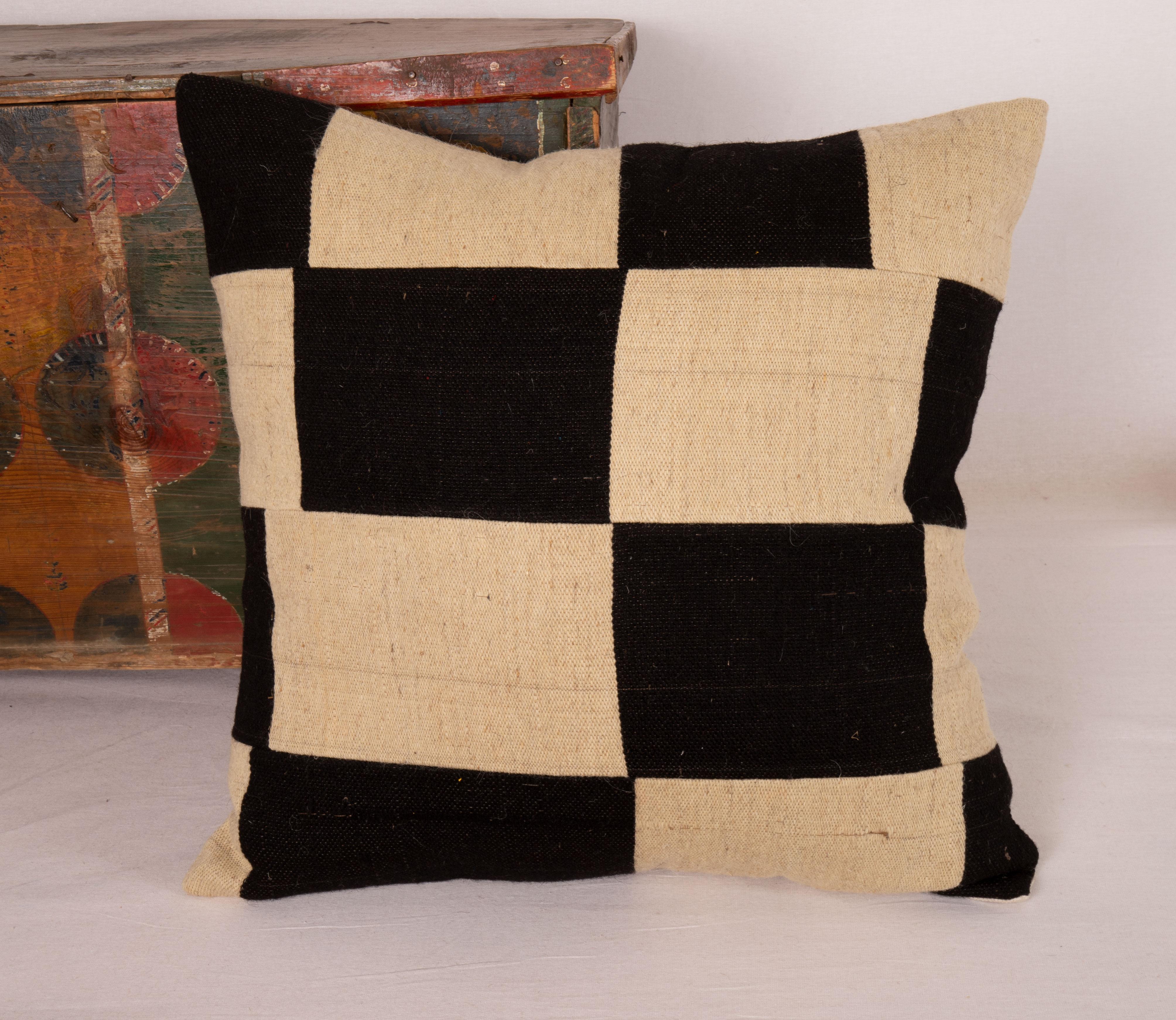 Pillow Case Made from a Contemporary Hand Loomed Wool Fabric For Sale 3