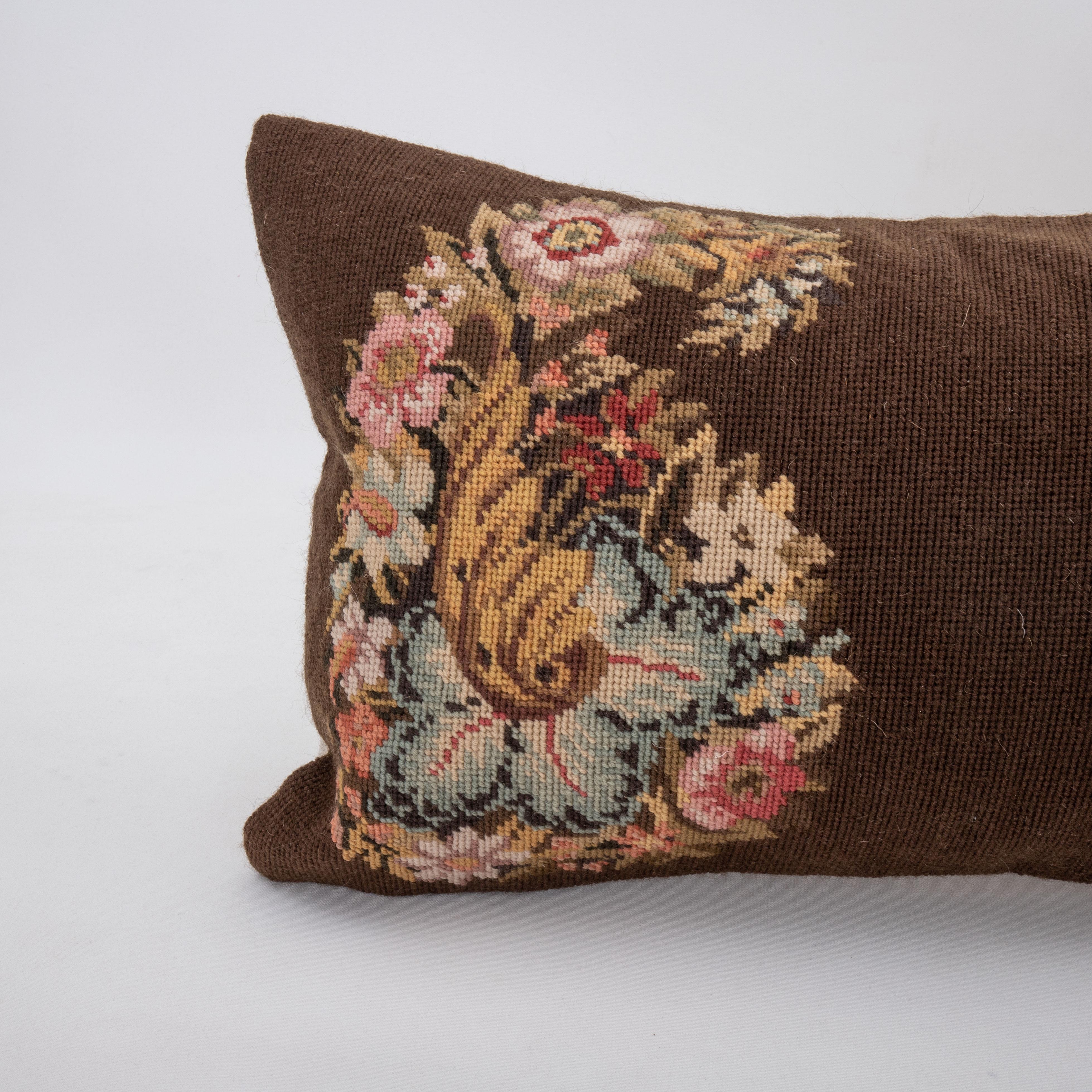 English Pillow Case Made from a European Embroidery, E 20th C. For Sale