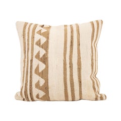 Pillow Case Made from a Mid 20th C. Anatolian , Turkish Neutral Kilim