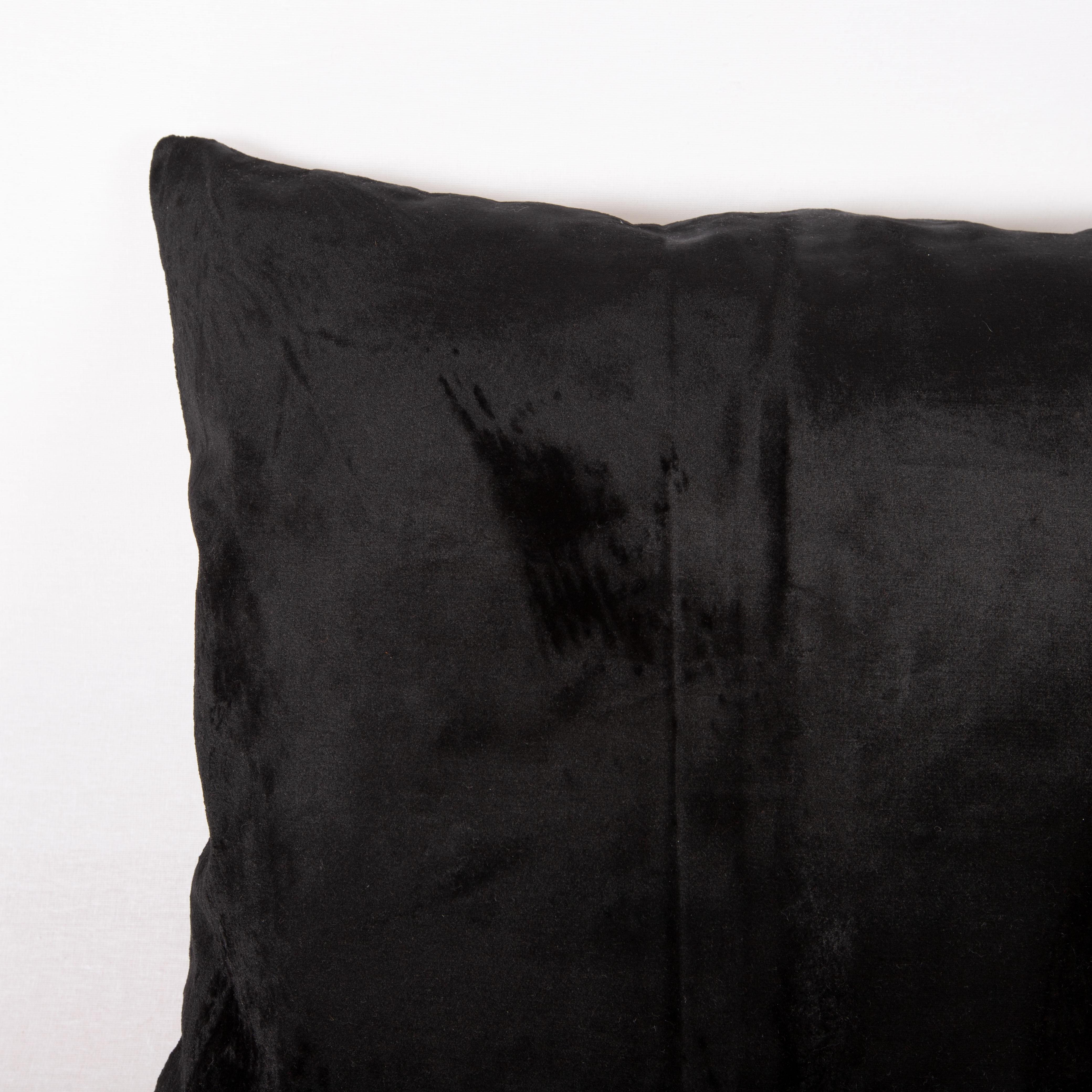 Woven Pillow Case Made from a Mid 20th C. Silk Uzbek Velvet For Sale