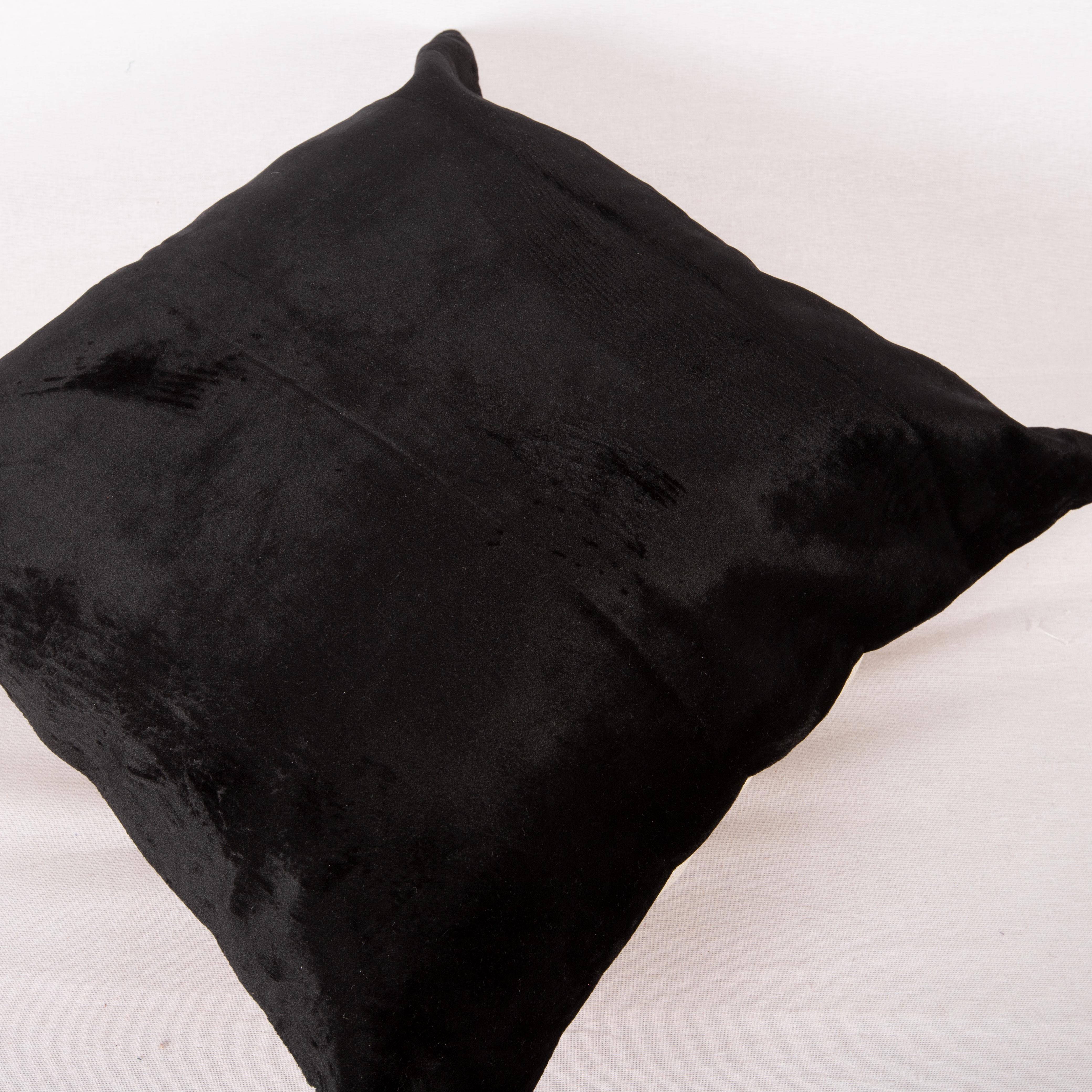 20th Century Pillow Case Made from a Mid 20th C. Silk Uzbek Velvet For Sale