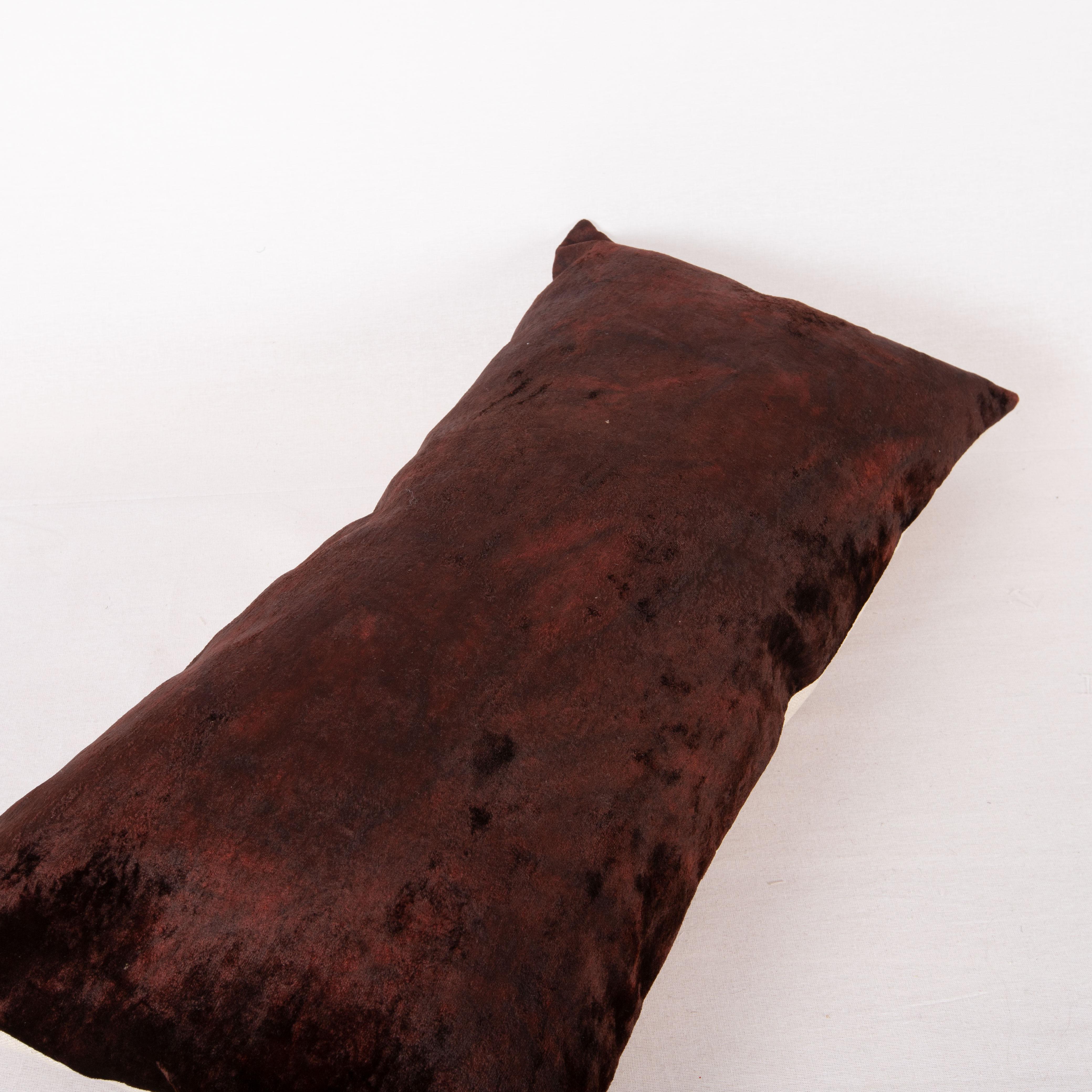 Pillow Case Made from a Mid 20th C. Silk Uzbek Velvet For Sale 2
