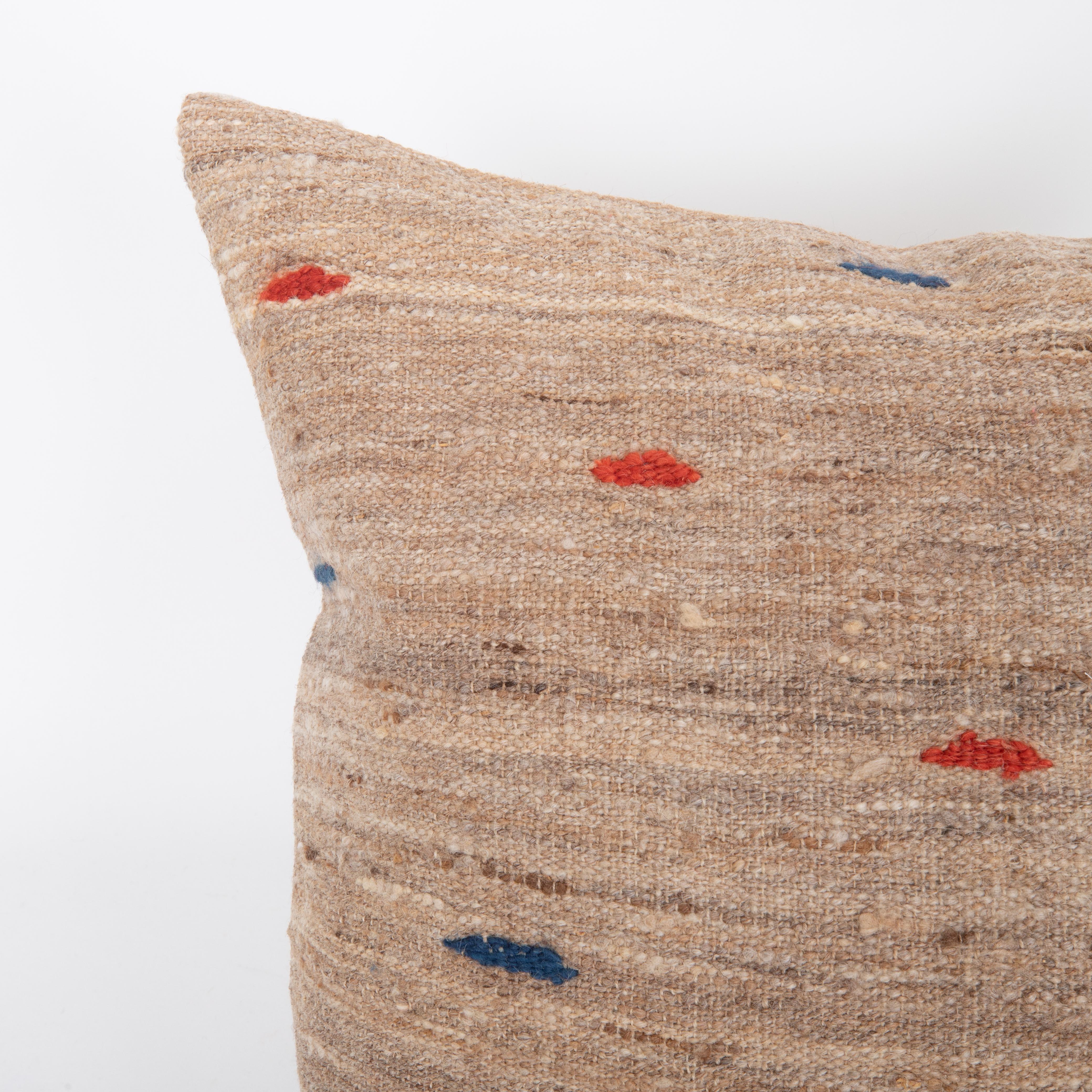 Kilim Pillow Case Made from a Vintage Flatweave For Sale