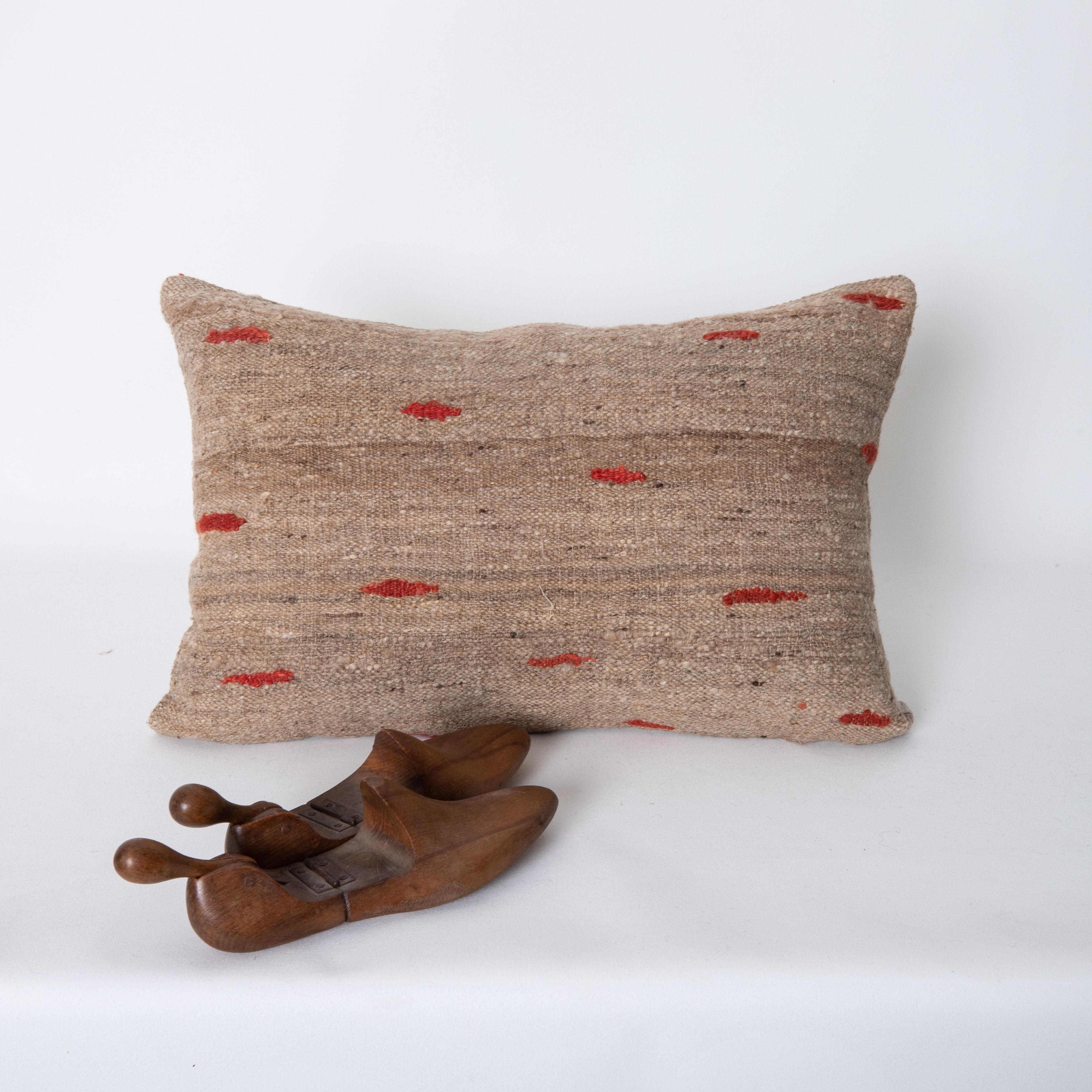 Kilim Pillow Case Made from a Vintage Flatweave For Sale