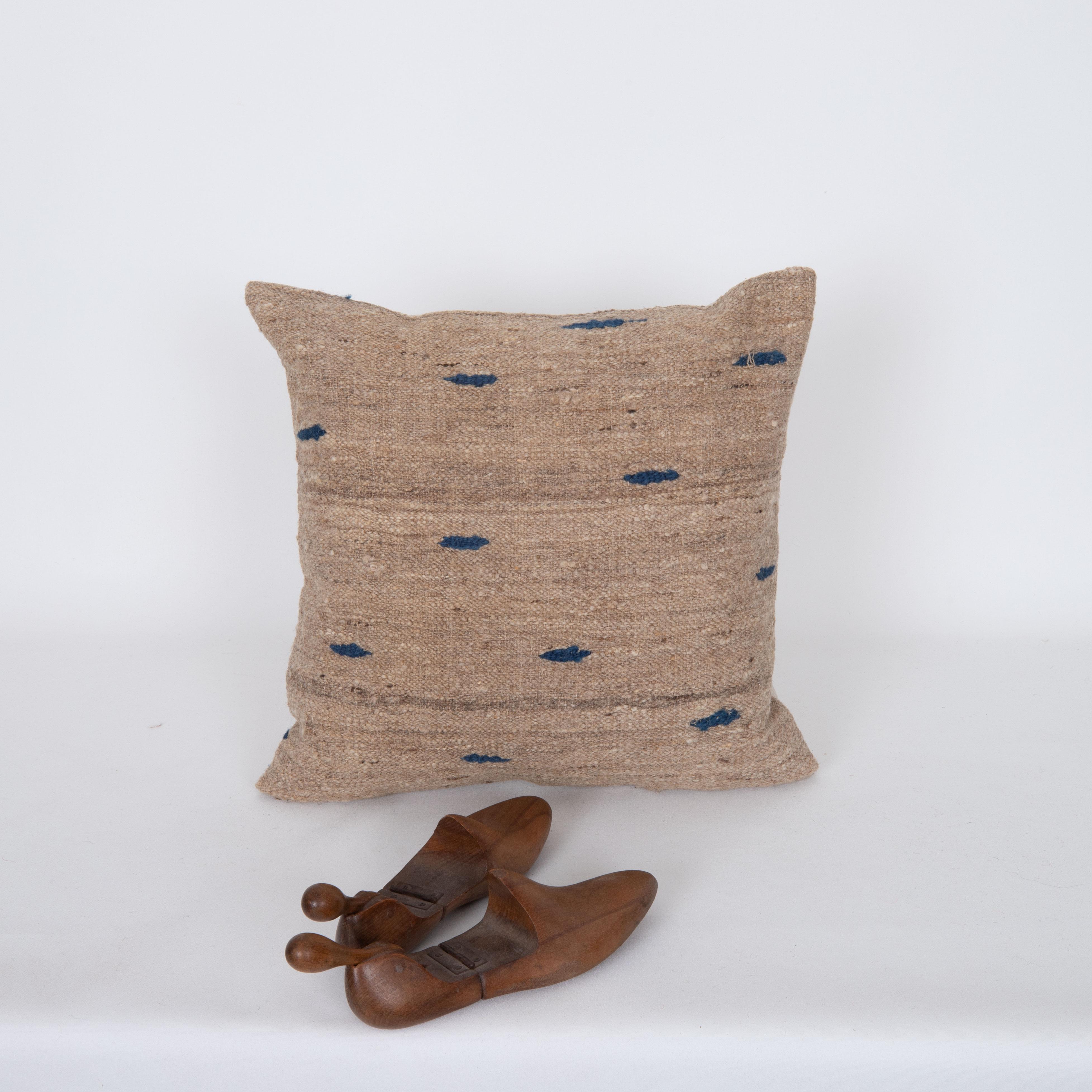 Kilim Federa per cuscino ricavata da un tessuto piatto vintage in vendita