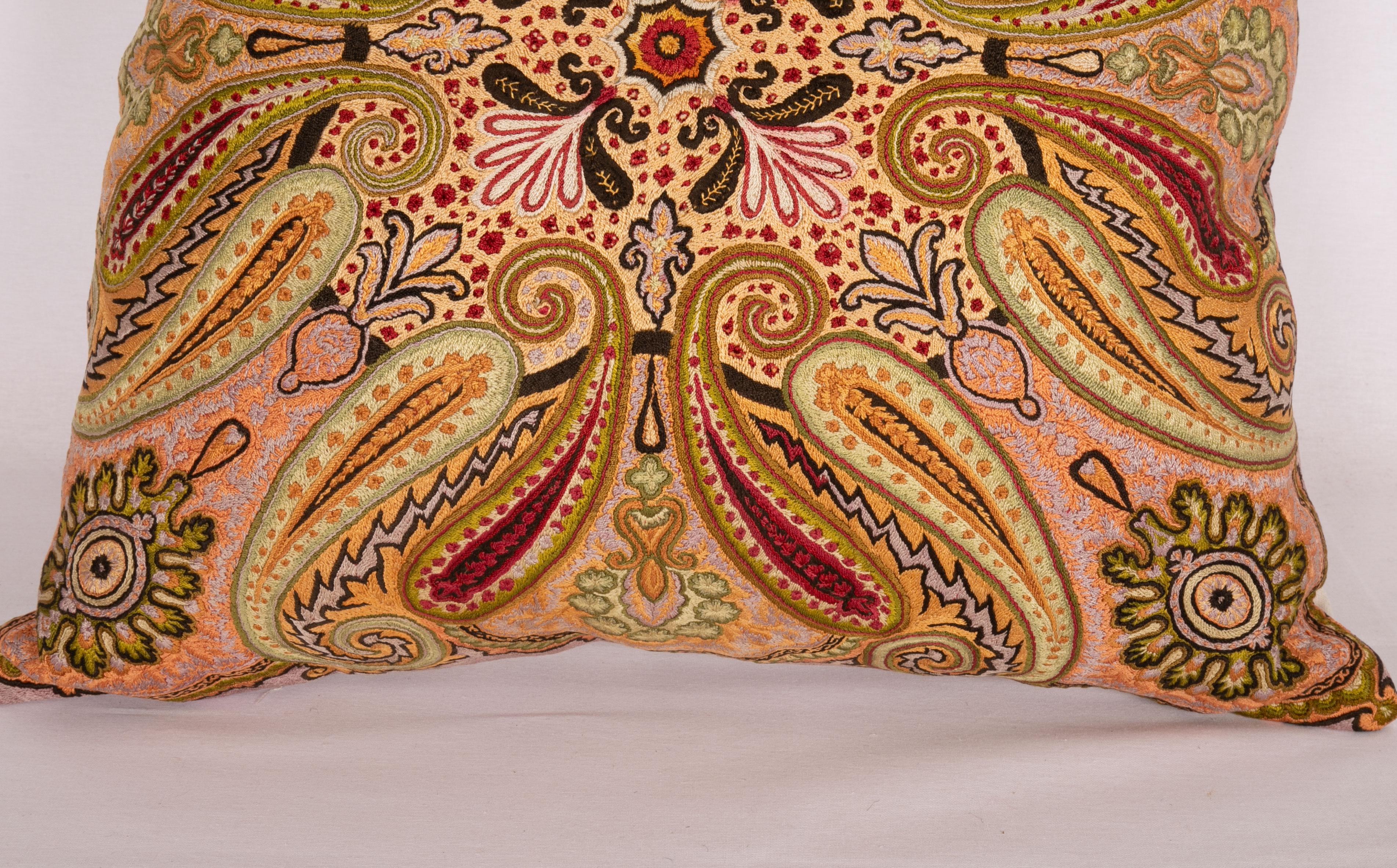 Embroidered Pillow Case Made from a Vintage Indian Embroidery