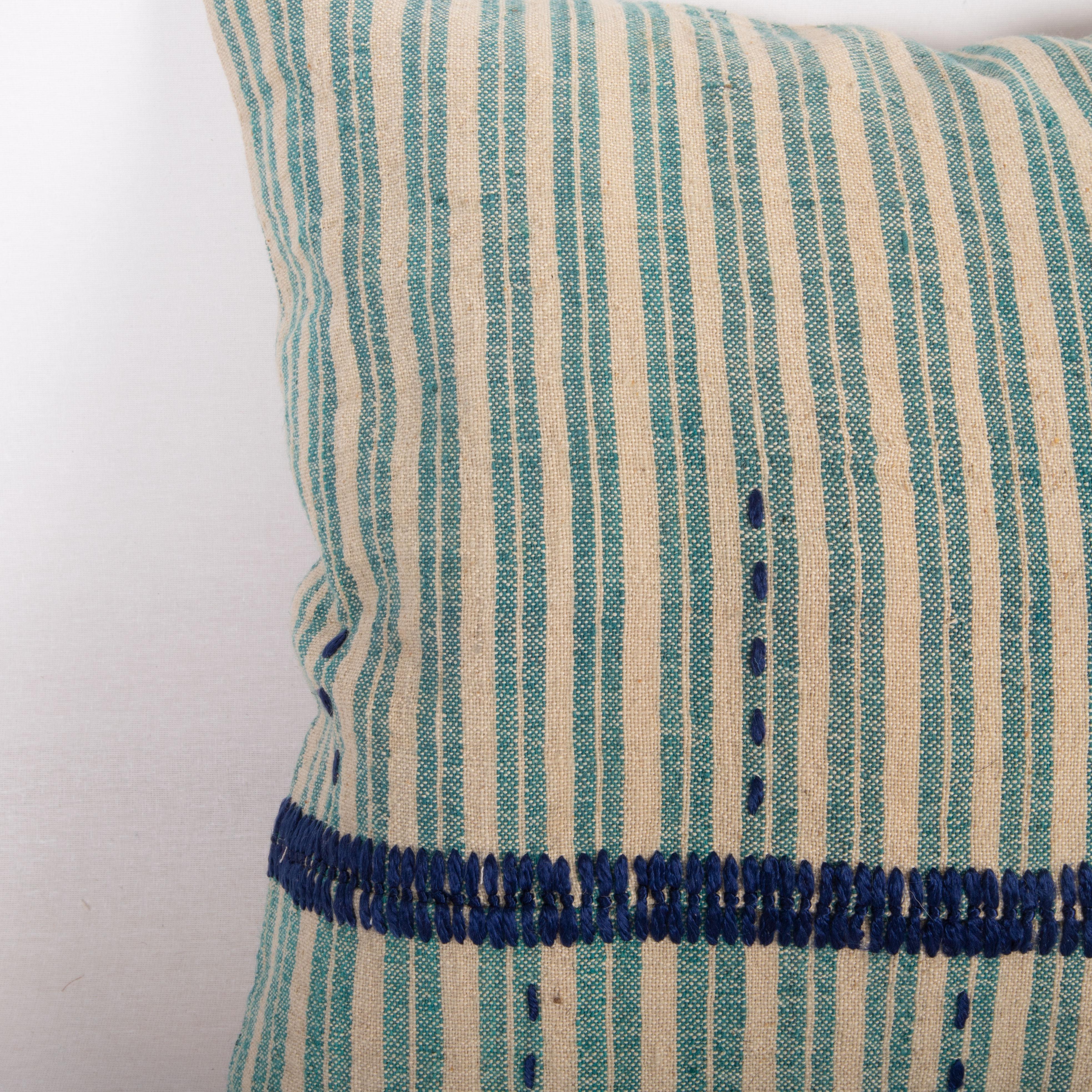 Hand-Woven Pillow Case Made from an Anatolian Cover, Mid 20th C. For Sale