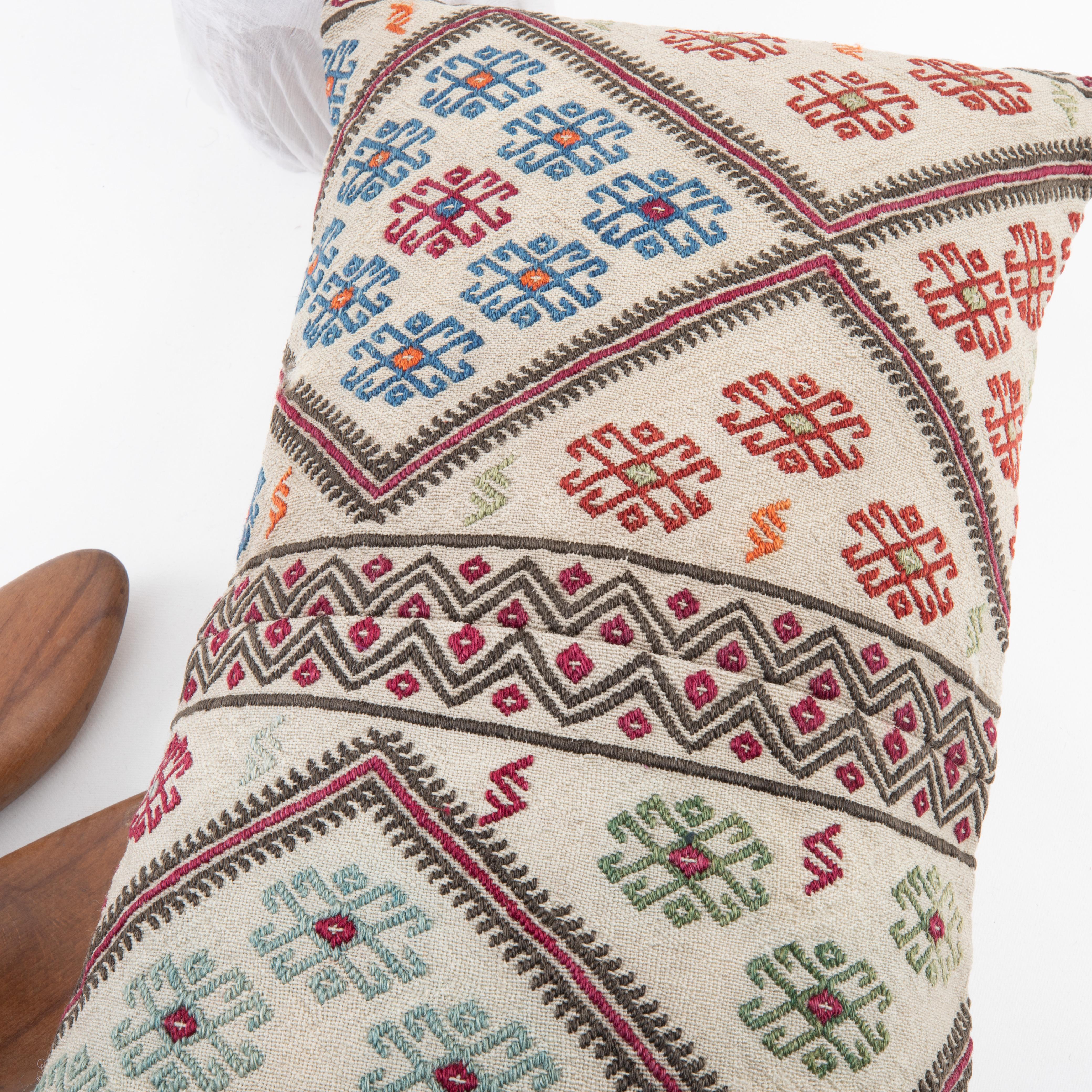 Pillow Case Made from an Antique Anatolian Cicim Rug In Good Condition In Istanbul, TR