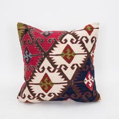 Pillow Case Made from an Antique Anatolian Kilim