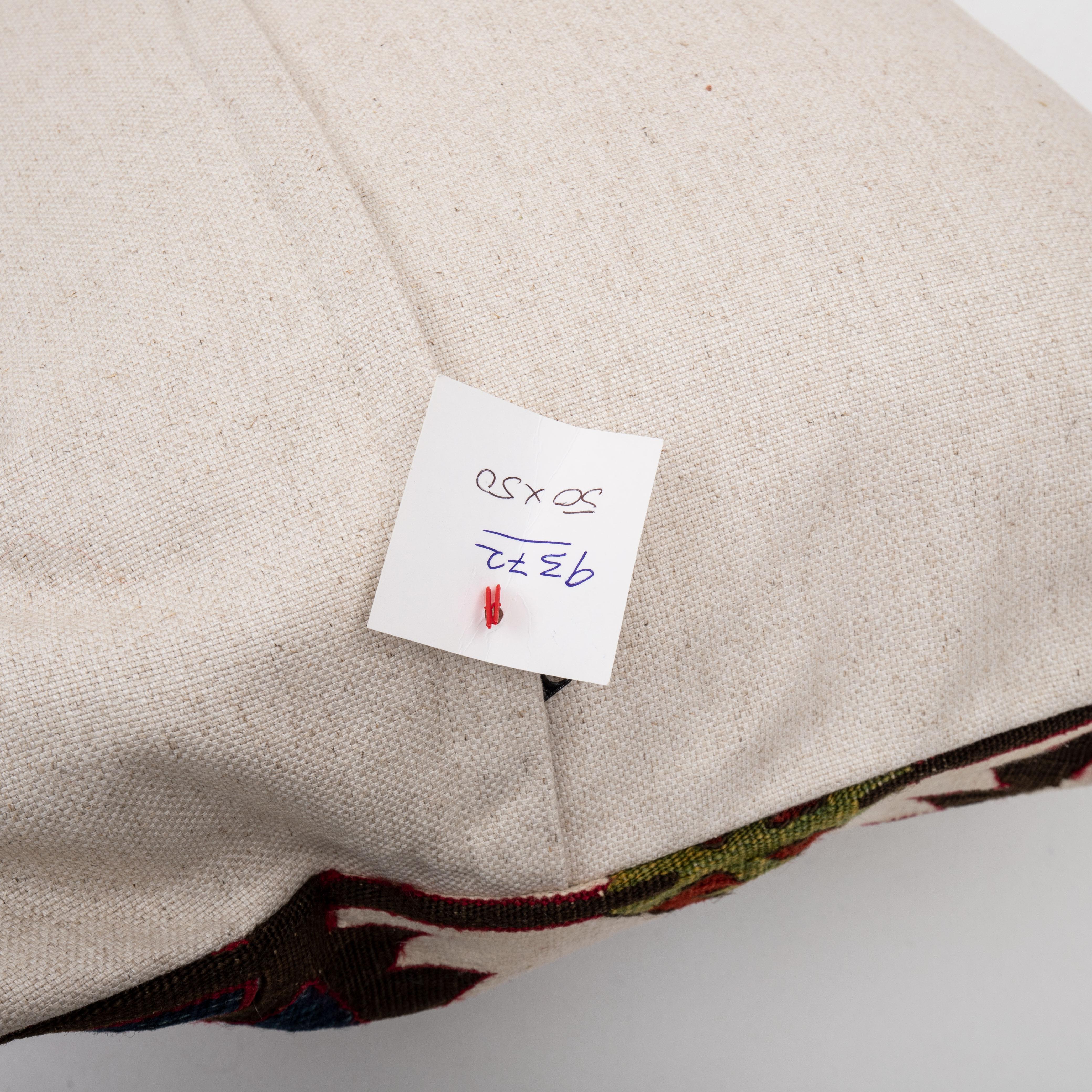Wool Pillow Case Made from an Antique Anatolian Kilim For Sale