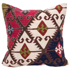 Fodera per cuscino realizzata con un antico kilim anatolico