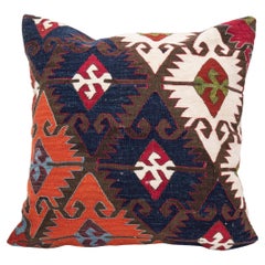 Pillow Case Made from an Antique Anatolian Kilim