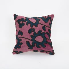 Pillow Case Made from an Antique Tajik Suzani Early 20th Century.