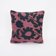 Pillow Case Made from an Antique Tajik Suzani