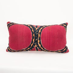 Pillow Case Made from an Antique Tashkent Suzani, Uzbekistan