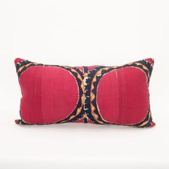 Pillow Case Made from an Antique Tashkent Suzani, Uzbekistan