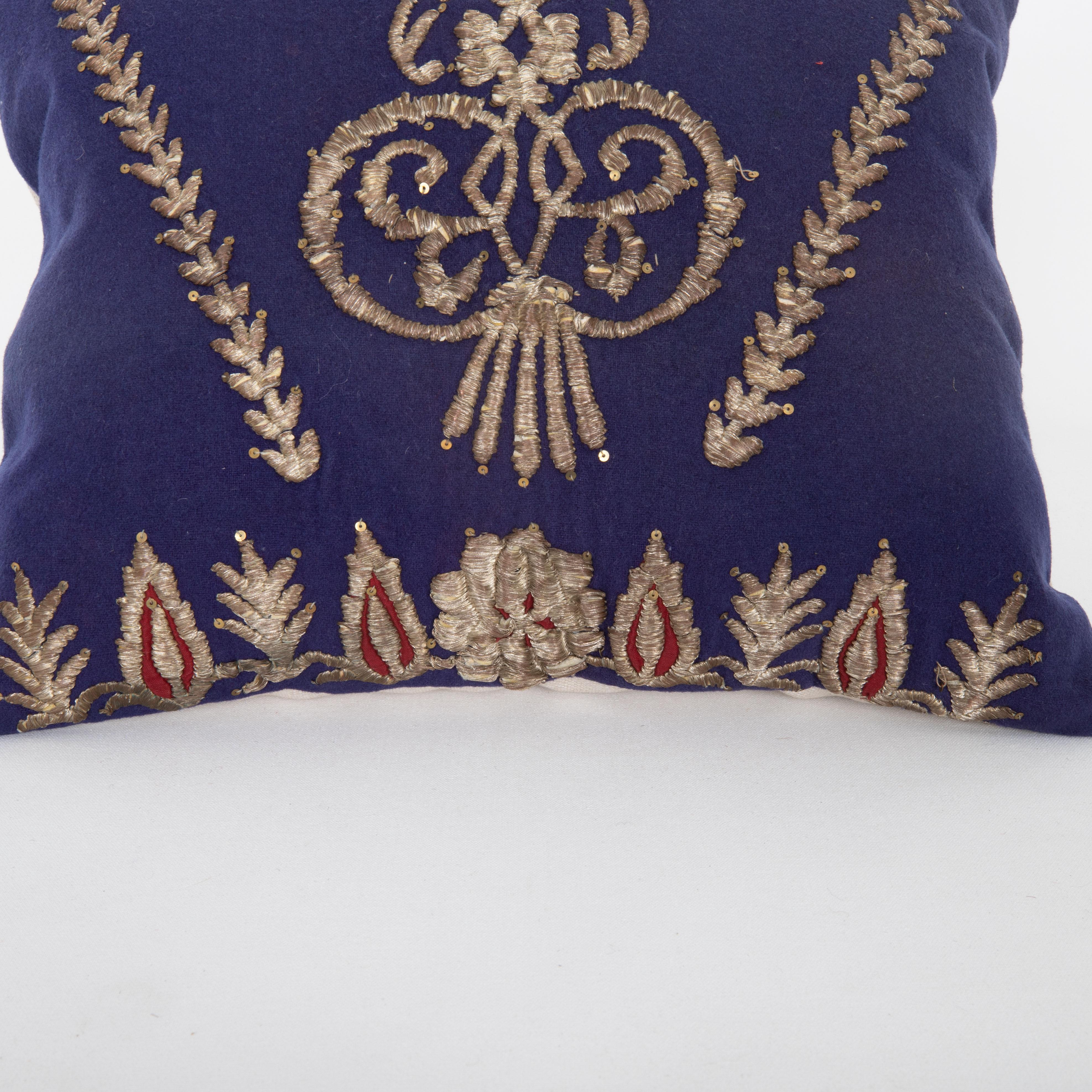 Turkish Pillow Case Made From an E 20th C. Ottoman Sarma Panel