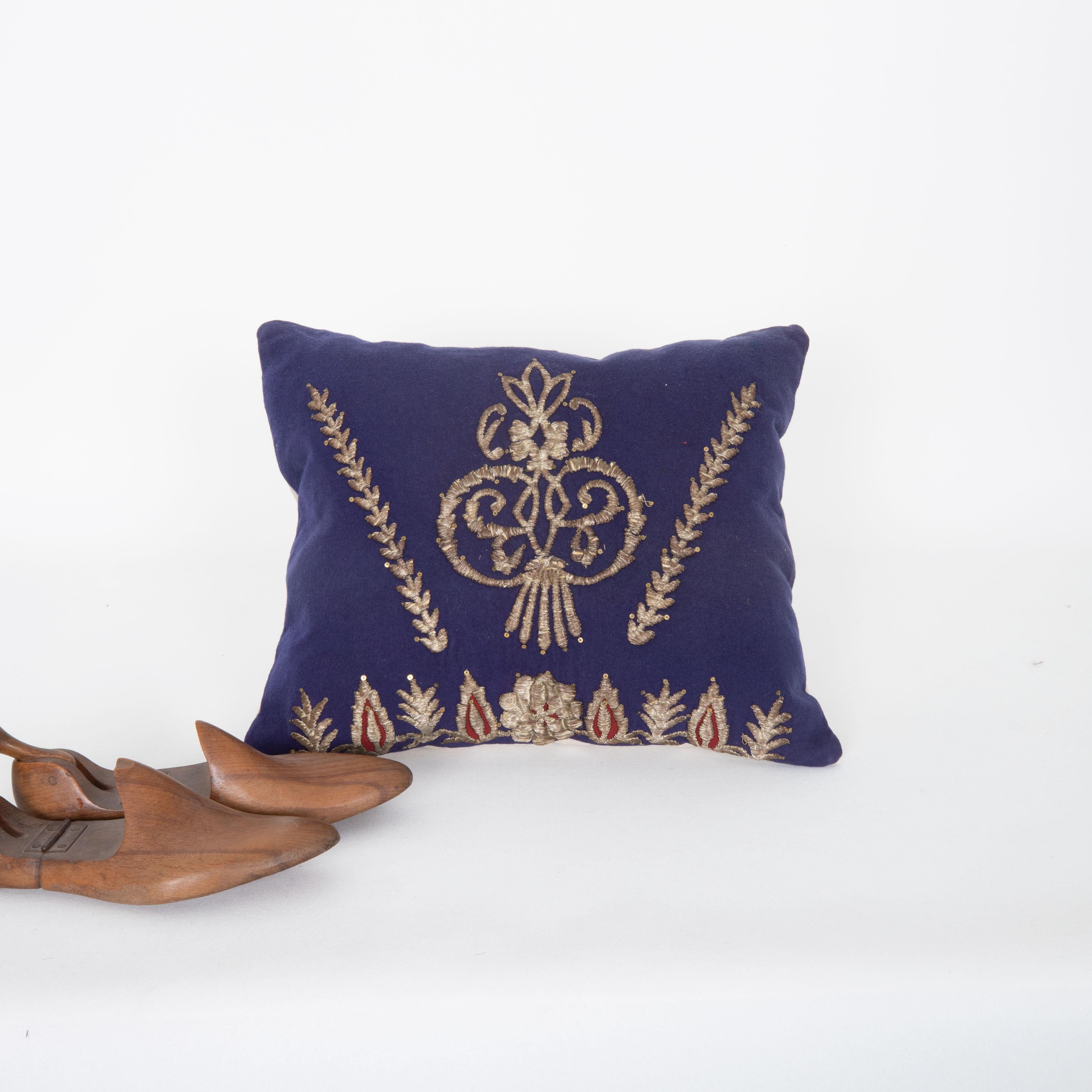 Pillow Case Made From an E 20th C. Ottoman Sarma Panel In Good Condition In Istanbul, TR
