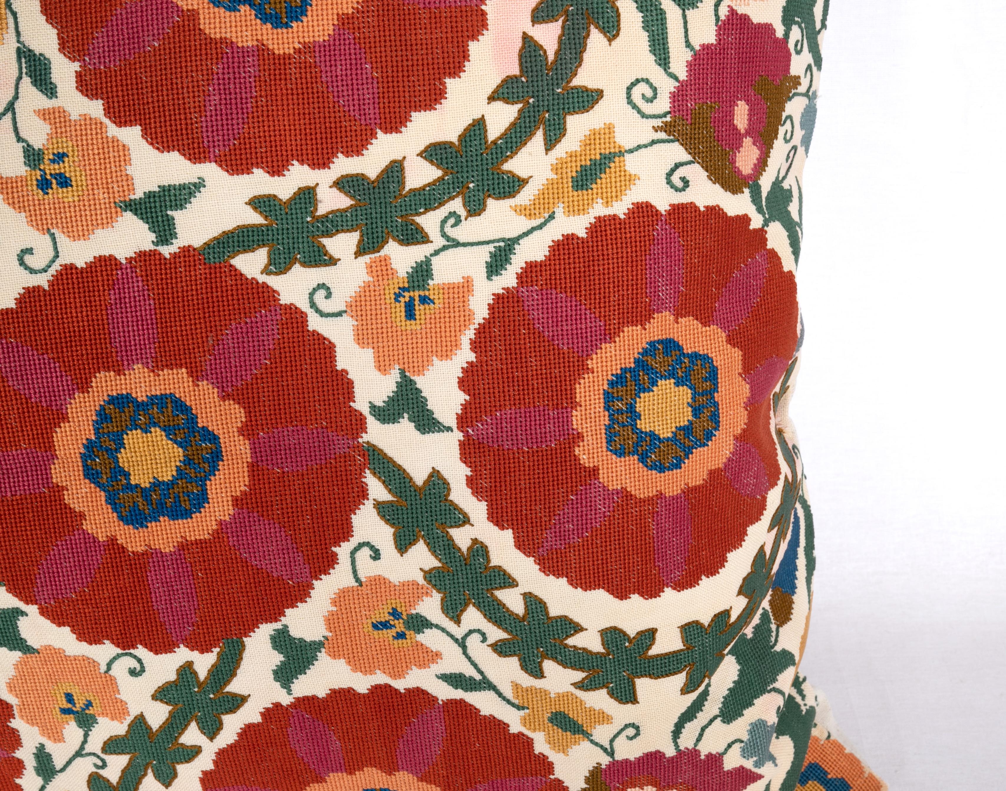 Pillow Case Made from an Early 20th Century Eastern European Embroidered Panel In Good Condition In Istanbul, TR