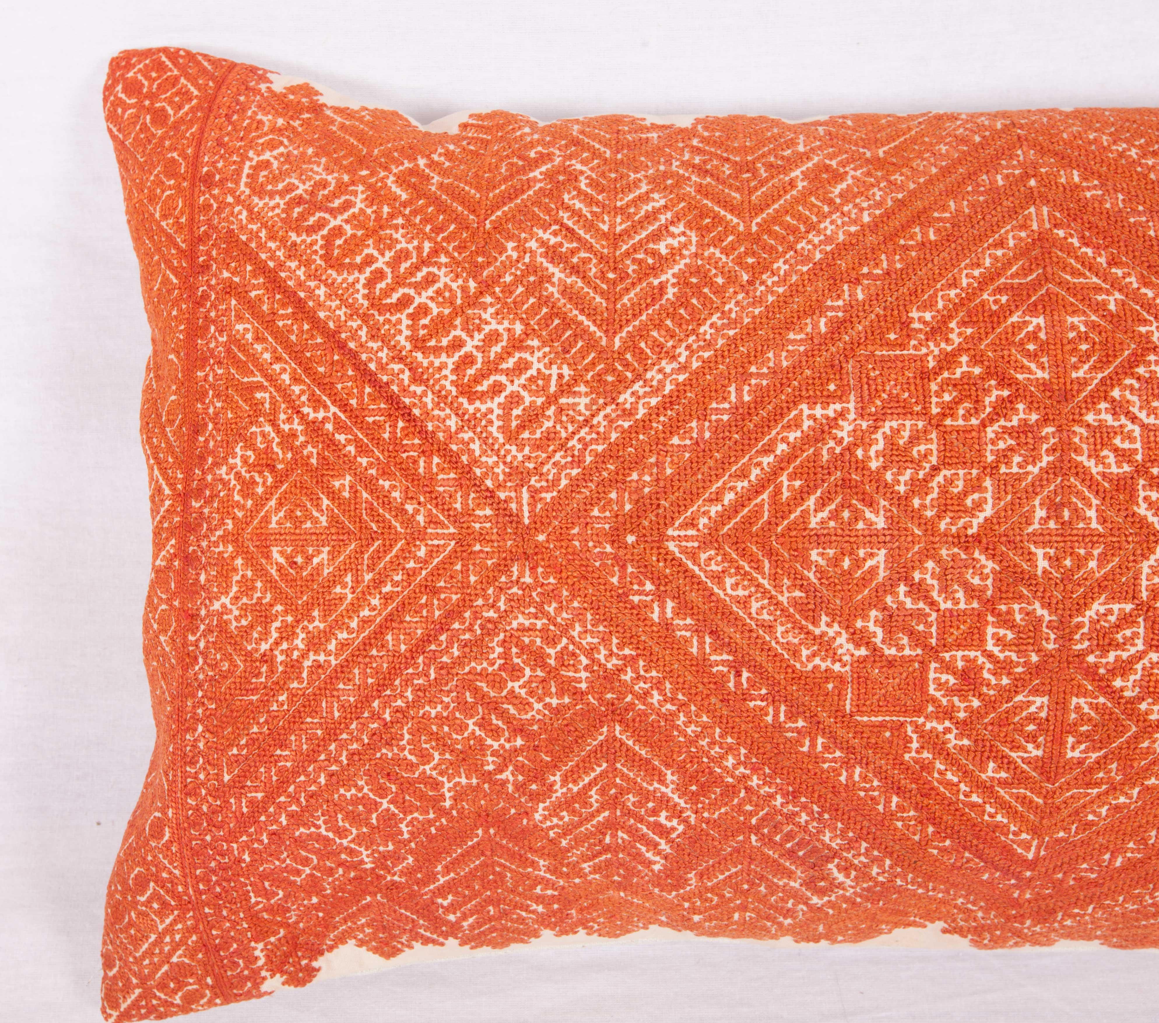 Moroccan Pillow Case Made from an Early 20th Century Fez Embroidery from Morocco