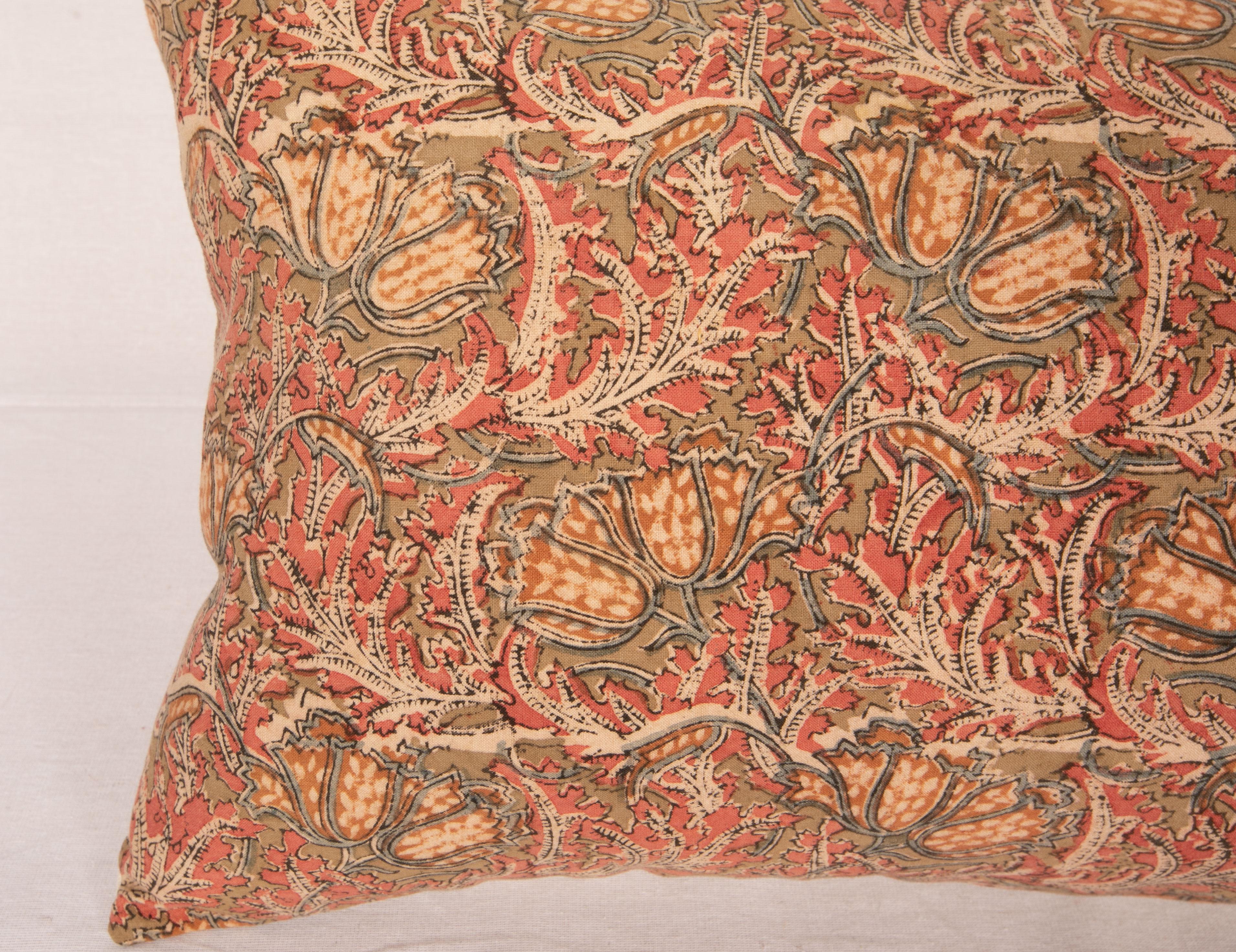 Islamic Pillow Case Made from an Indian Kalamkari, Early 20th C. For Sale