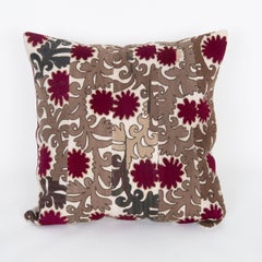 Pillow Case Made from an Old Uzbek Silk Suzani