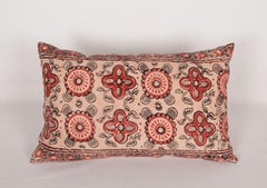 Pillow Case Made from an Uzbek Block Print, Early 20th C