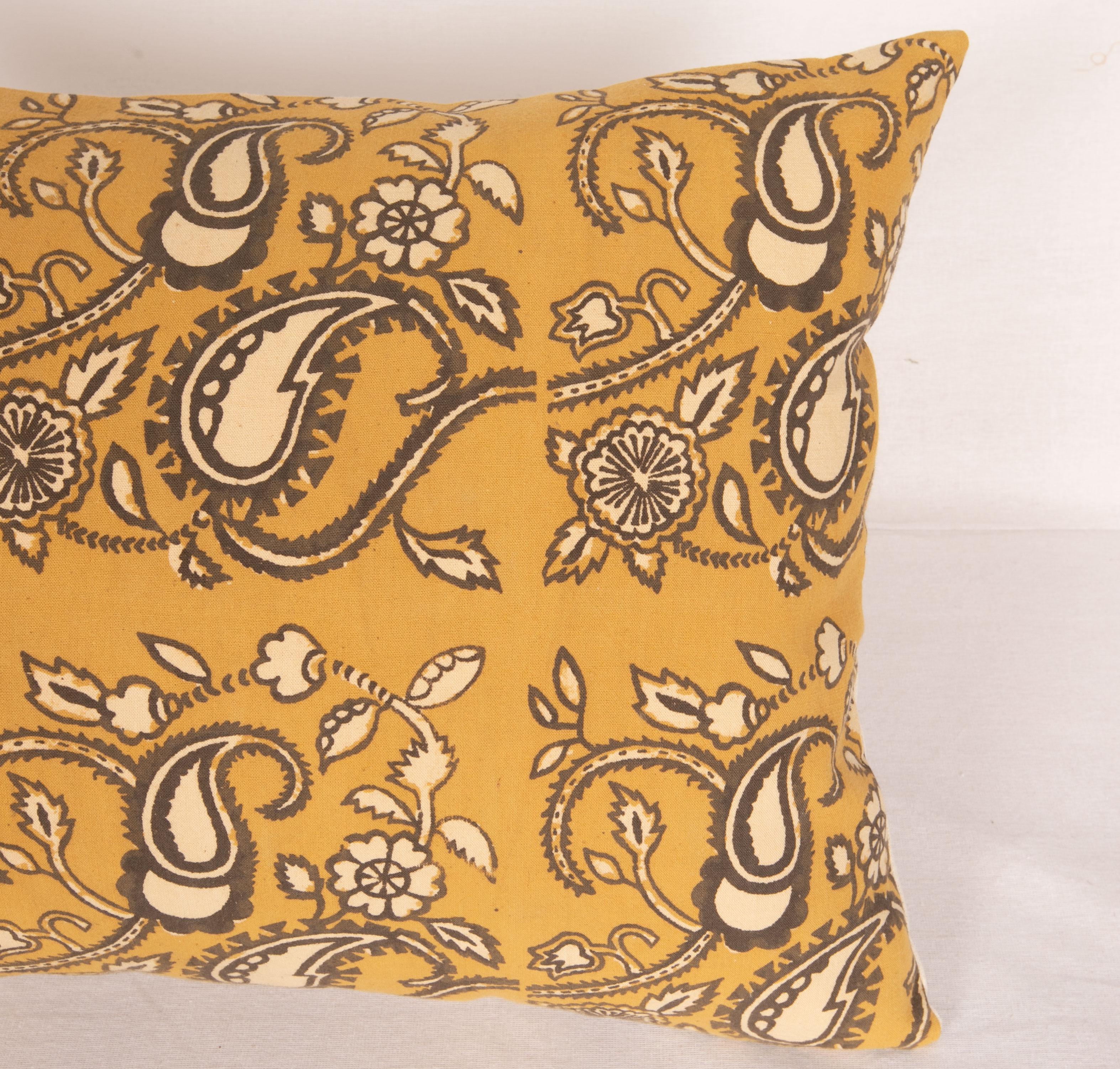 Islamic Pillow Case Made from an Uzbek Block Print, Early 20th Century For Sale