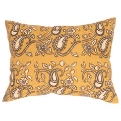 Pillow Case Made from an Uzbek Block Print, Early 20th C