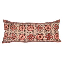 Antique Pillow Case Made from an Uzbek Block Print, Early 20th C