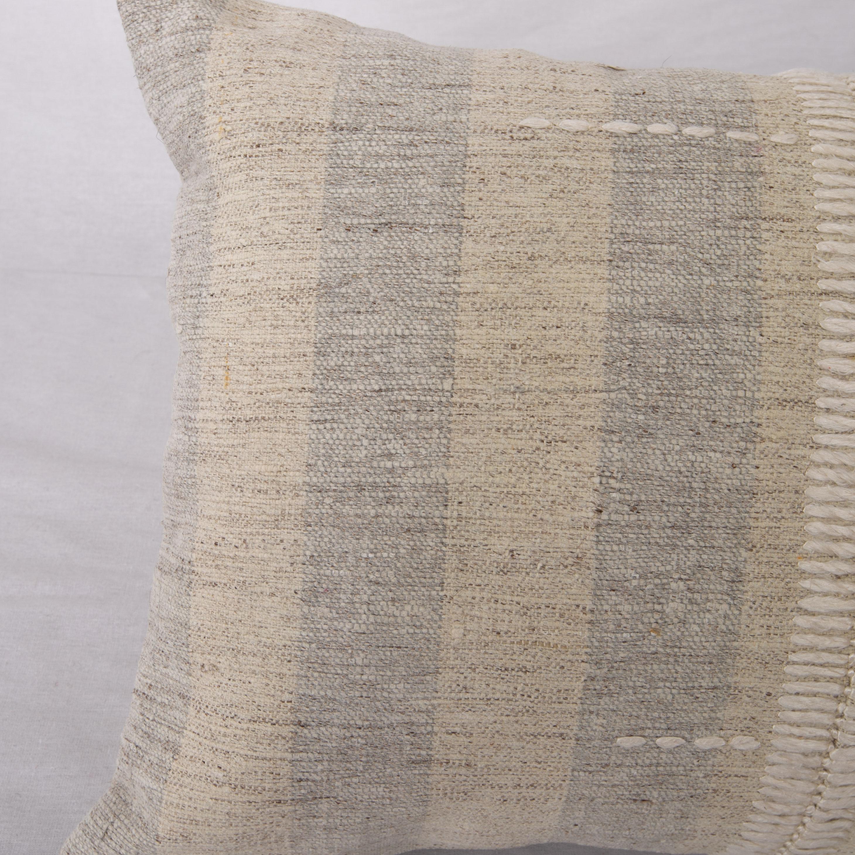 Hand-Woven Pillow Case Made from Anatolian Vintage Textiles For Sale