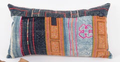 Pillow Case Made from Hmong Hill Tribe Batik Textile Mid 20th C