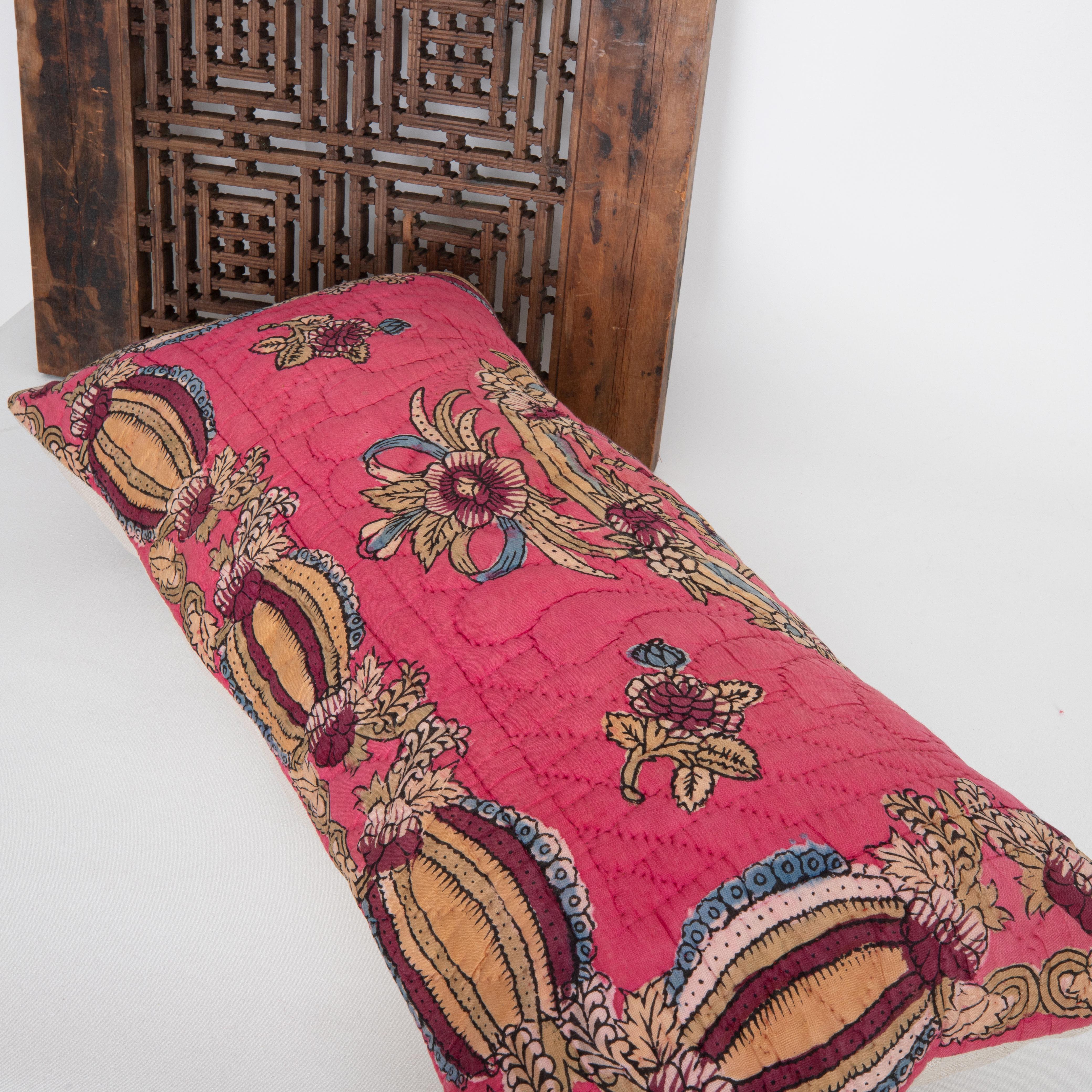 20th Century Pillow Case Made From Mid 20th C. Anatolian Quilt For Sale