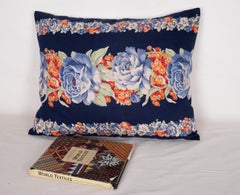 Pillow Case Made from Mid-20th Century Russian Cotton Printed Textile, 1960s