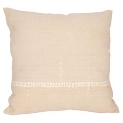 Pillow Case Made from Rustic Anatolian Used Linen Textile