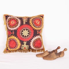Pillow Casefashioned from a Lakai Uzbek Mirror Bag , Late 19th Century